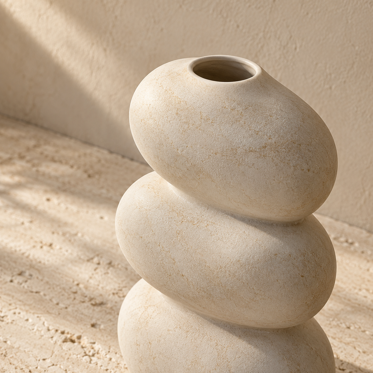 CAIRN — Stacked Pebble Vase