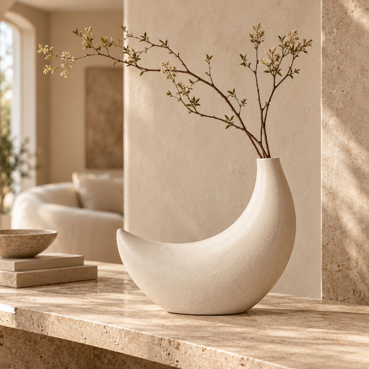 CRESCENT — Curved Moon Vase