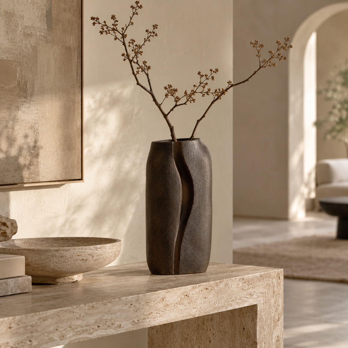 RIFT — Sculptural Crevice Vase