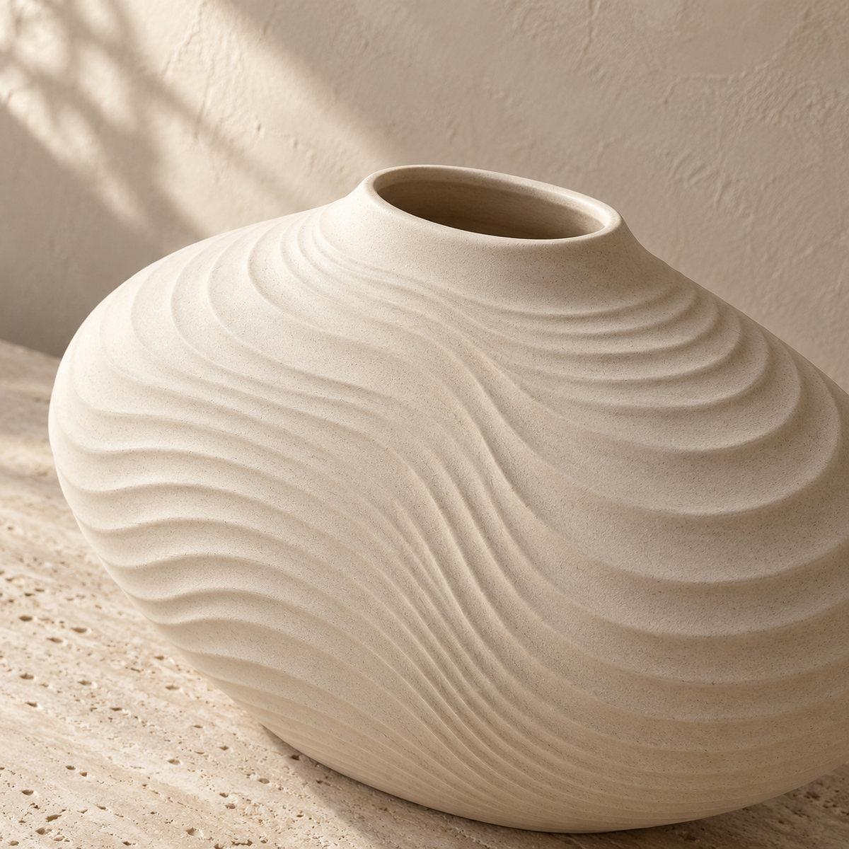 TIDE — Rippled Oval Vase
