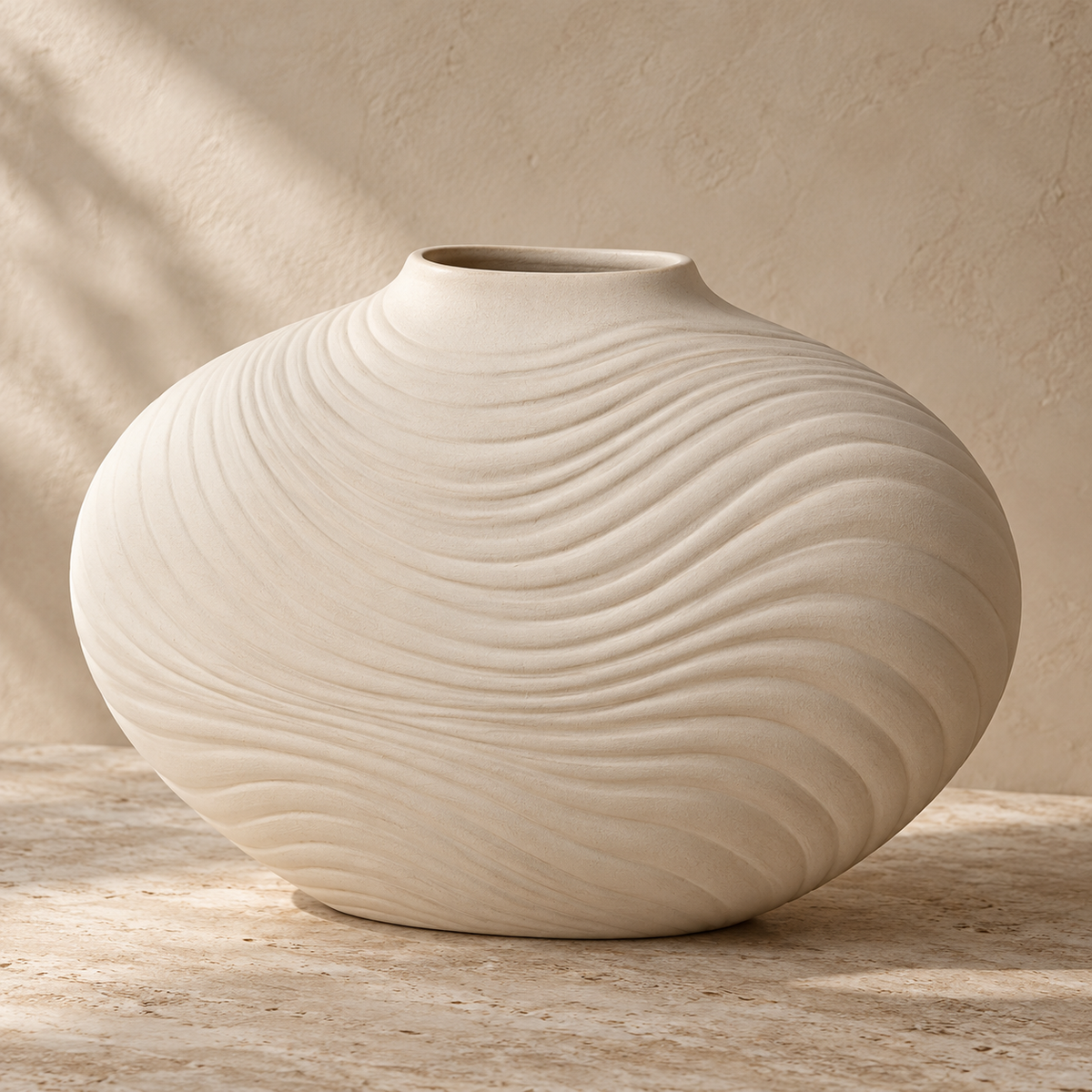 TIDE — Rippled Oval Vase