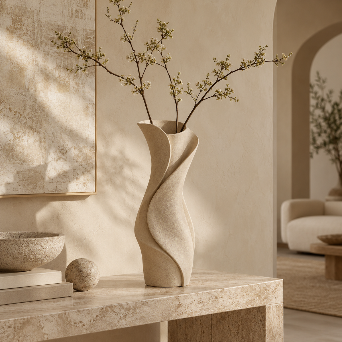 VEIL — Flowing Ribbon Vase